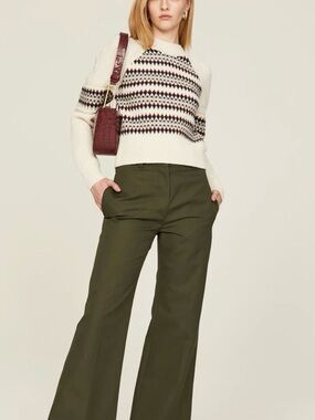 Veronica Beard Jimena Jacquard Sweater, Medium